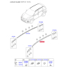 Молдинг крыши левые 87270-D9010EB Mobis - 87270D9010EB - схема с каталога 87271A, SRUSPF119