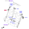 Ремінь безпеки правий 89820-F1000ED Mobis - 89820F1000ED - схема з каталогу 89820, SRUSPF119
