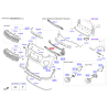 Решетка радиатора 86569-F1000 Mobis - 86569F1000 - схема с каталога 86561Z, SEURPF116
