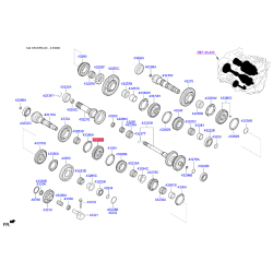 Маточина муфти КПП 43370-2D680 Mobis