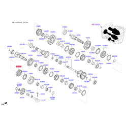 Маточина муфти КПП 43370-2D370 Mobis