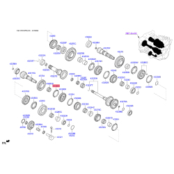 Синхронизатор, ступенчатая коробка передач 43364-2D480 Mobis