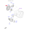 Бортове кільце, диск зчеплення 41068-2D000 Mobis - 410682D000 - схема з каталогу 44167G, CRUSPEU20