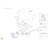 Тросик замка капота 81190-F1000 Mobis - 81190F1000 - схема с каталога 81190A, SRUSPF119