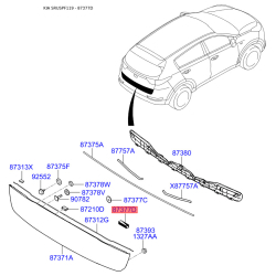 Крепление обшивки багажника 87316-F1000 Mobis