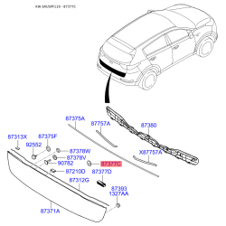 Крепление обшивки багажника 87379-F1000 Mobis
