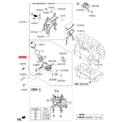 Фільтр масляний S2631-02A520 Mobis