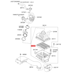 Фільтр повітряний S2811-308000 Mobis