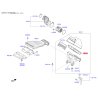 Фильтр воздушный S2811-3D3100 Mobis - S28113D3100 - схема с каталога 28113, SEURPF119