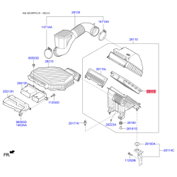 Фильтр воздушный S2811-3D3300 Mobis