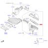 Фильтр воздушный S2811-3D3300 Mobis - S28113D3300 - схема с каталога 28113, SEURPF119