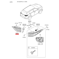 Фонарь задний правый 92406-F1000 Mobis