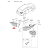 Фонарь задний правый 92406-F1000 Mobis - 92406F1000 - схема с каталога 92406, SEURPF116