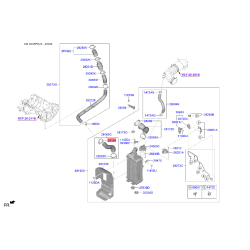 Крепление интеркулера и патрубков (хомут, кронштейн, болт) 28292-3A055 Mobis