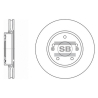 Диск тормозной HI-Q Sangsin Brake - SD1036 - изображение №1