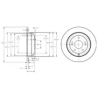 Диск тормозной Delphi BG4335. Фото 1