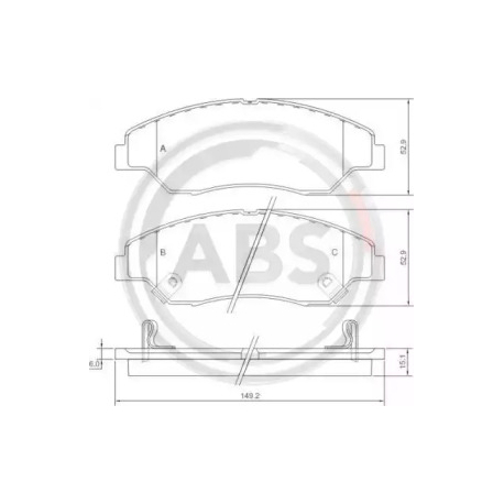 Колодки тормозные дисковые комплект A.B.S. ABS 37137. Фото 1 ABS 37137
