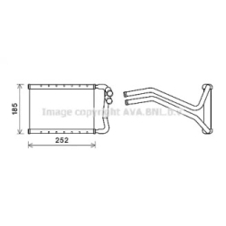 Радиатор печки AVA QUALITY COOLING