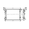 Радиатор охлаждения двигателя AVA QUALITY COOLING HYA2180. Фото 1