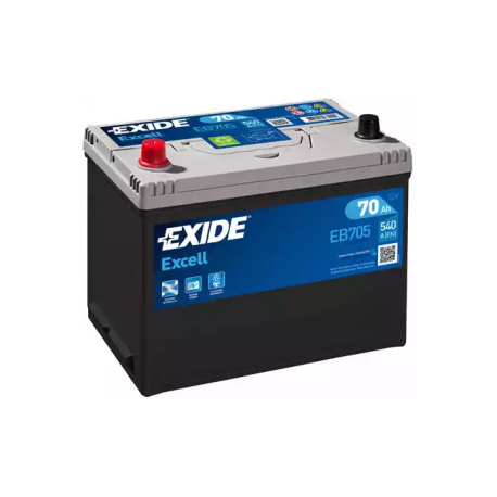 Аккумуляторная батарея 70 Ач EXIDE EB705. Фото 1 EB705