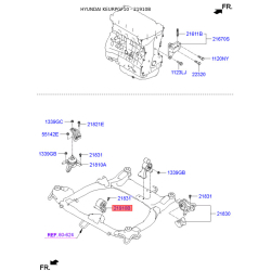 Подушка двигателя 21910-3S150 Mobis