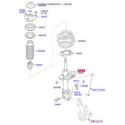 Амортизатор левый 54651-4R010 Mobis