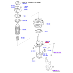 Амортизатор правый 54661-4R010 Mobis