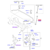Стойка стабилизатора левая 54830-2T000 Mobis - 548302T000 - схема с каталога 54830B, AKMAPTFA12