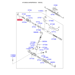 Наконечник рулевой тяги правый 56820-3K010 Mobis