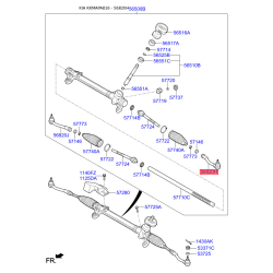 Наконечник рулевой тяги левый 56820-E6000 Mobis
