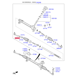 Наконечник рулевой тяги правый 56825-E6090 Mobis