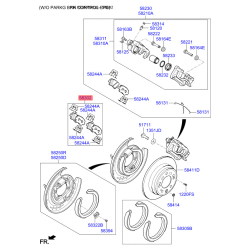 Колодки тормозные дисковые комплект 58302-C1A15 Mobis
