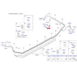 Шланг тормозной правый 58738-3S301 Mobis