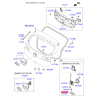 Упор (відбійник) кришки багажника 81210-3L000 Mobis - 812103L000 - схема з каталогу 81210B, REURPDXR15