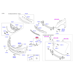 Фара противотуманная правая 92202-3S000 Mobis