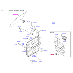Выключатель 93555-3K500HZ Mobis