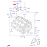 Кольцо уплотнительное передней крышки мотора 21353-3C500 Mobis - 213533C500 - схема с каталога 21353R, AKMAPS922