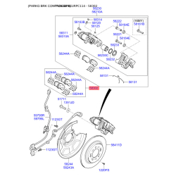 Колодки тормозные дисковые комплект 58302-C1A00 Mobis