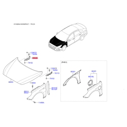 Петля капота правая 79120-C1000 Mobis
