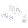 Поликлиновой ремень 25212-2E800 Mobis - 252122E800 - схема с каталога 25212A, KEURPGF10