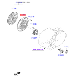 Кошик зчеплення (натискний диск) 41300-24520 Mobis