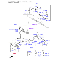 Гидравлический шланг(трубка), рулевое управление 57550-3K000 Mobis