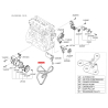 Поликлиновой ремень 25212-2G700 Mobis - 252122G700 - схема с каталога 25212A, KKMAPUN06
