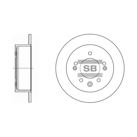 Диск тормозной HI-Q Sangsin Brake - SD1020 - изображение №1 SD1020