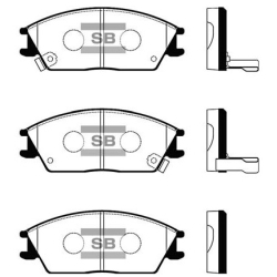 Колодки тормозные дисковые комплект HI-Q Sangsin Brake