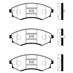 Колодки тормозные дисковые комплект HI-Q Sangsin Brake