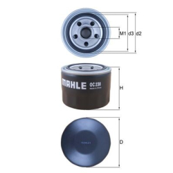 Фильтр масляный Mahle