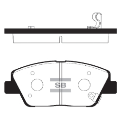 Колодки тормозные дисковые комплект HI-Q Sangsin Brake