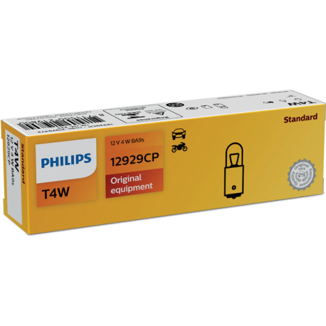 Лампочка T4W (BA9s, 4 Вт, 12 V) PHILIPS - PH 12929CP - зображення №1 PH 12929CP