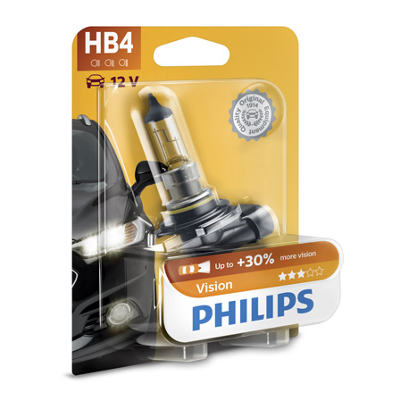 Лампочка HB4 (P22d, 51 Вт, 12 V) PHILIPS - PH 9006PRB1 - изображение №1 PH 9006PRB1